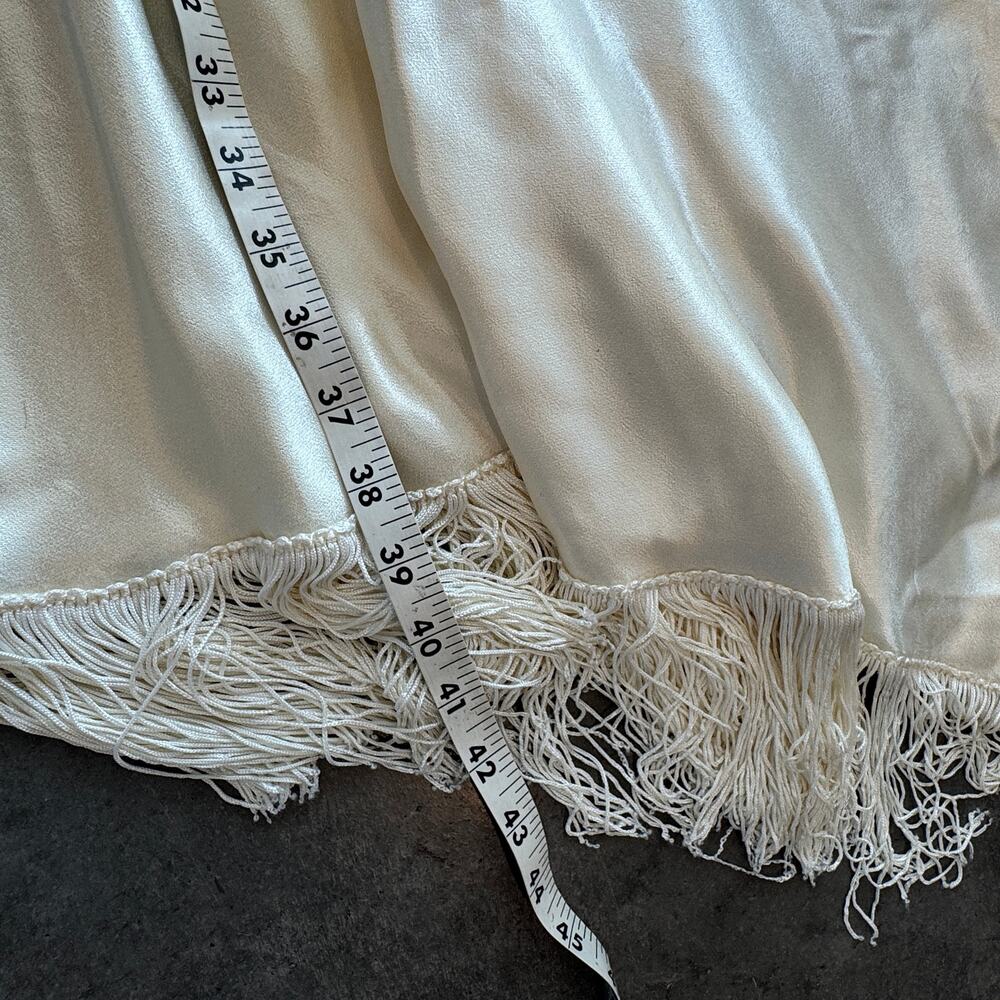 Vintage Y2K Marshall-Rousso Antique White Embroidered Lace Wedding Dress Small - Picture 10 of 10